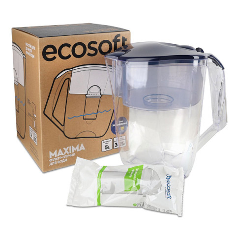Фільтр-глечик Ecosoft Maxima сапфіровий 5л - Filter.ua