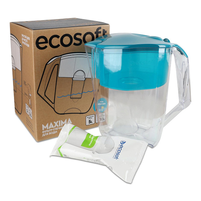 Фільтр-глечик Ecosoft Maxima аква грін 5л - Filter.ua