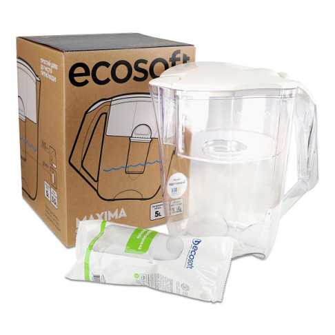 Фильтр-кувшин Ecosoft Maxima перламутровый 5л - Filter.ua