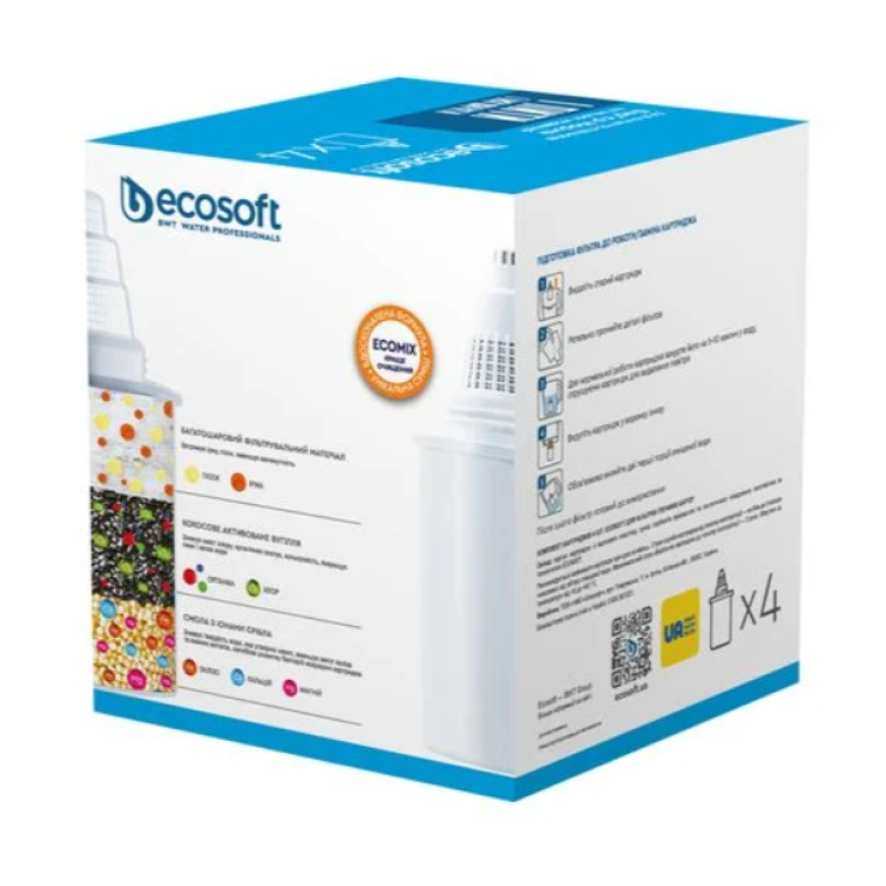 Картридж Ecosoft до глечиків Бар'єр 4 шт - Filter.ua