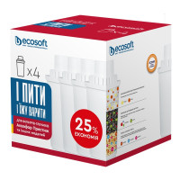 Картридж Ecosoft до глечиків Аквафор 4шт - Filter.ua
