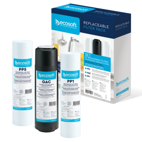 Комплект картриджей для обратного осмоса Ecosoft CPV3ECOST(1-3 ст) - Filter.ua