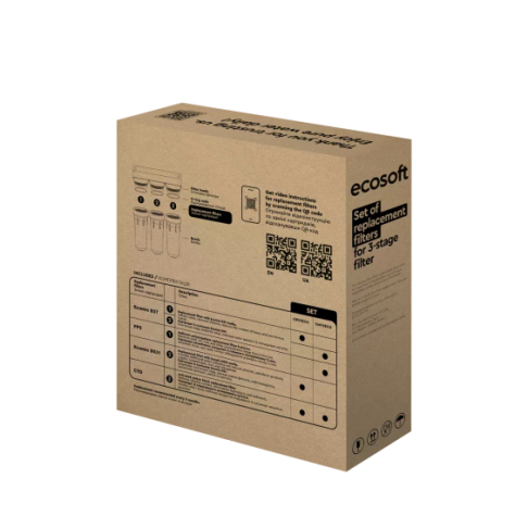 Комплект картриджей Ecosoft для проточных фильтров - Filter.ua