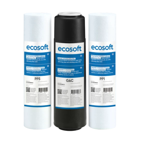 Комплект картриджей Ecosoft 1-2-3 для обратного осмоса - Filter.ua