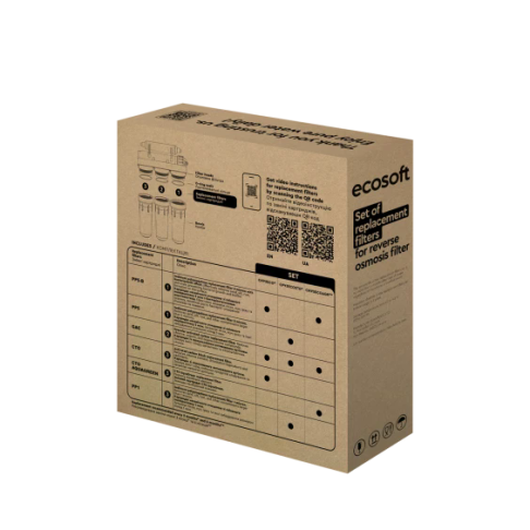 Комплект картриджей 1-2-3 Ecosoft улучшенный для обратного осмоса - Filter.ua