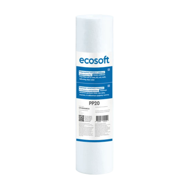 Картридж із спіненого поліпропілену Ecosoft 2,5"x10" 20 мкм - Filter.ua