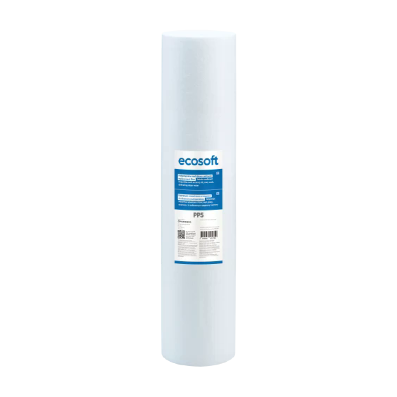 Картридж із спіненого поліпропілену Ecosoft 4,5"x20" 5 мкм - Filter.ua