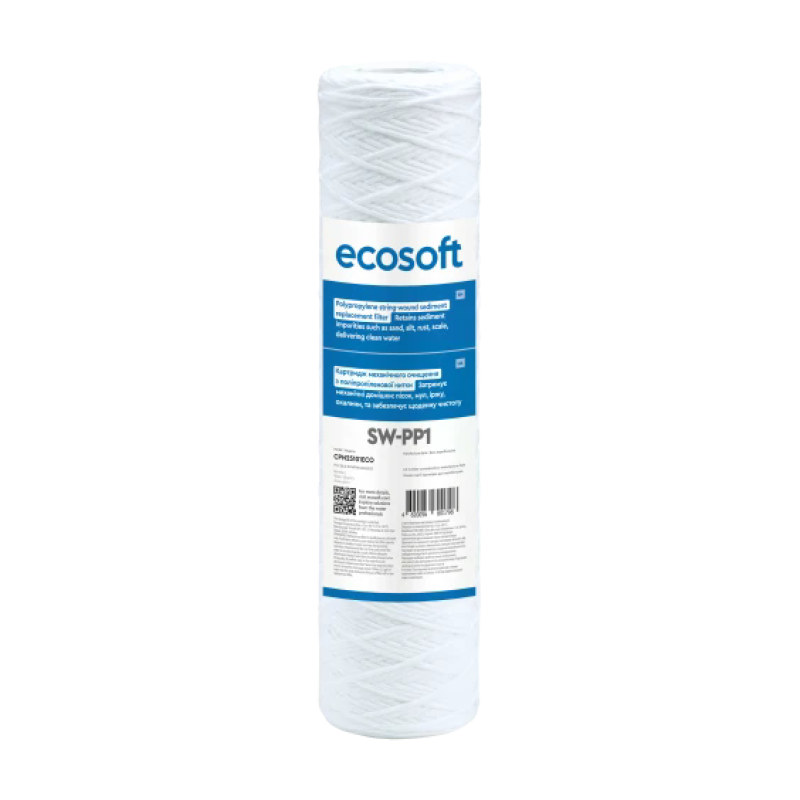 Картридж із поліпропіленової нитки Ecosoft 2,5 "х10" 1 мкм - Filter.ua
