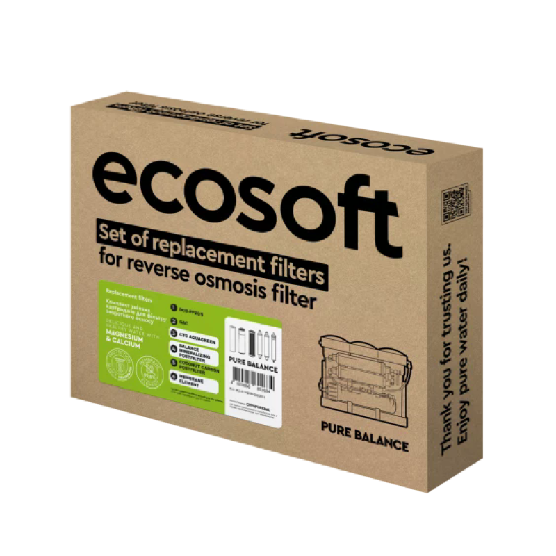 Комплект картриджів Ecosoft P'URE Balance "12 міс" - Filter.ua