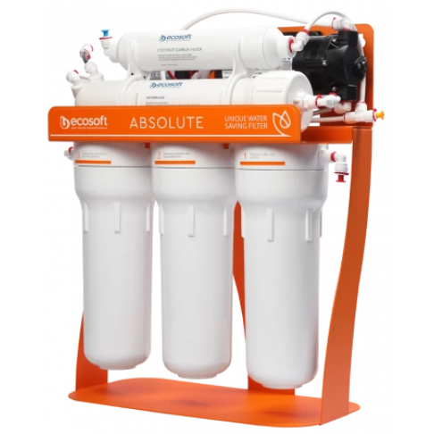 Фільтр зворотного осмосу Ecosoft Absolute 5-75 P pump на станині (orange) - Filter.ua