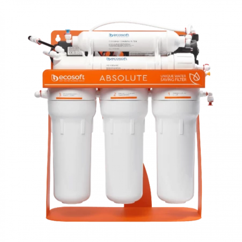 Фильтр обратного осмоса Ecosoft Absolute 5-75 P pump на станине (orange) - Filter.ua