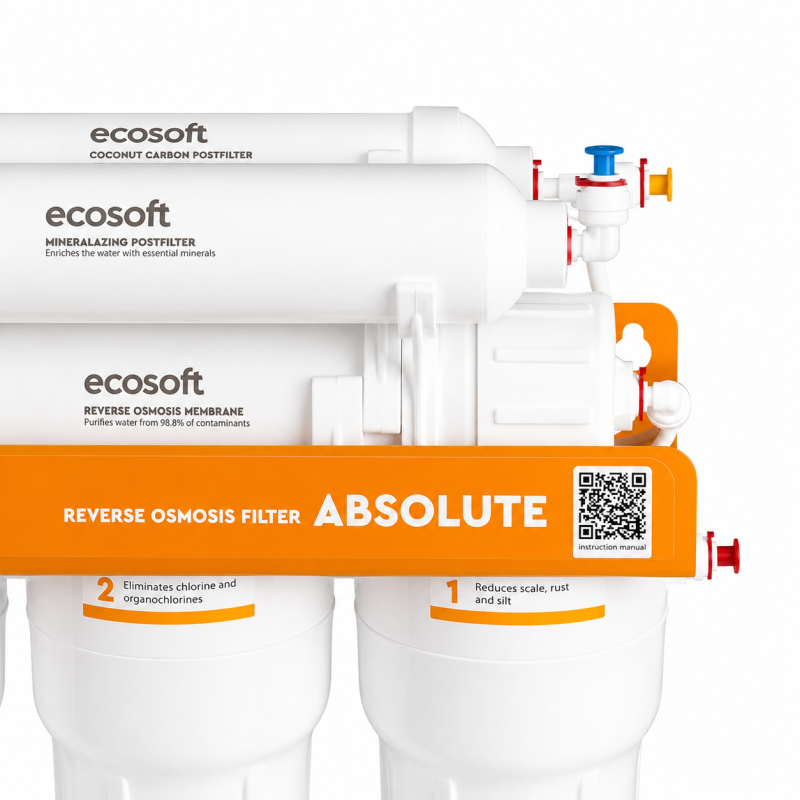 Фильтр обратного осмоса Ecosoft Absolute 6-75 M (orange) - Filter.ua
