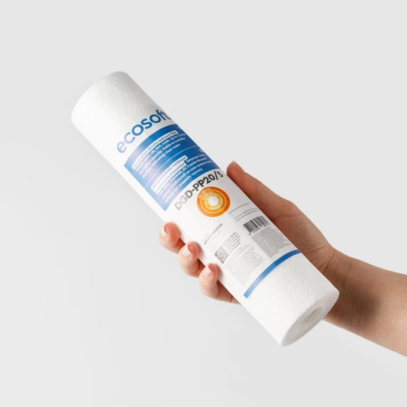 Двохградієнтний картридж Ecosoft 2.5"x10" зі спіненого поліпропілену 20-5 мкм - Filter.ua