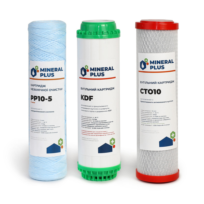 Комплект картриджей к системе Mineral Plus Max - Filter.ua