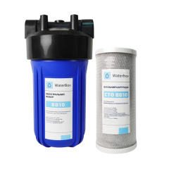 Фільтр WaterBox Big Blue 10 з картриджем з брикетованного вугілля - Filter.ua