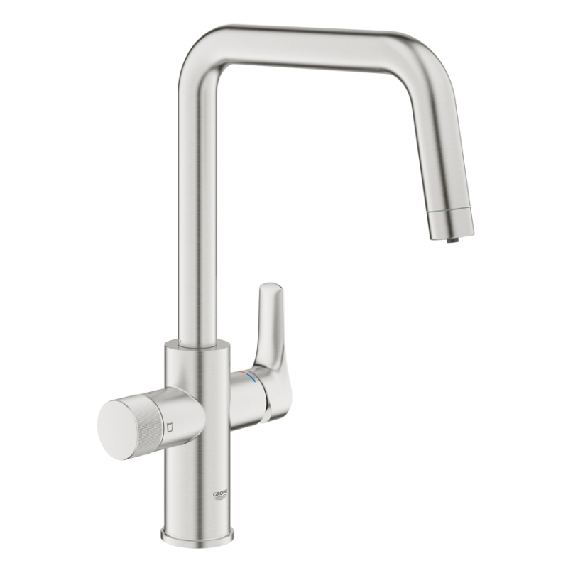 Трехпозиционный смеситель Grohe Blue Pure Start, супер сталь (30595DC0) - Filter.ua
