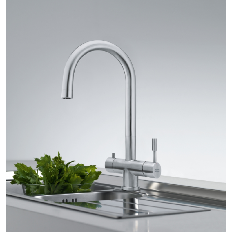 Трехпозиционный смеситель для кухни Franke Eos Clear Water, нерж (120.0179.979) - Filter.ua
