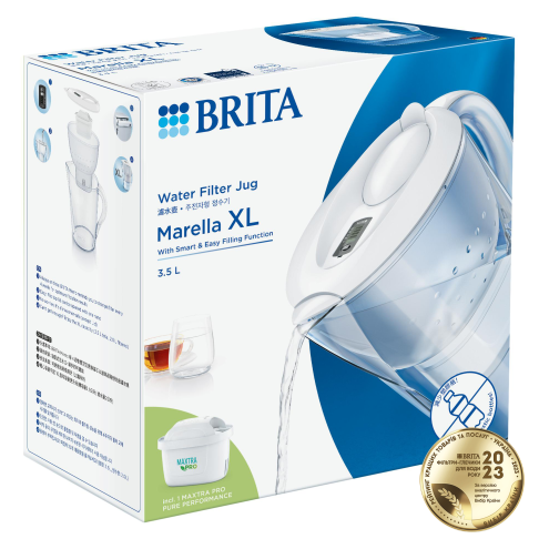 Фільтр-глечик Brita Marella XL MXpro білий - Filter.ua