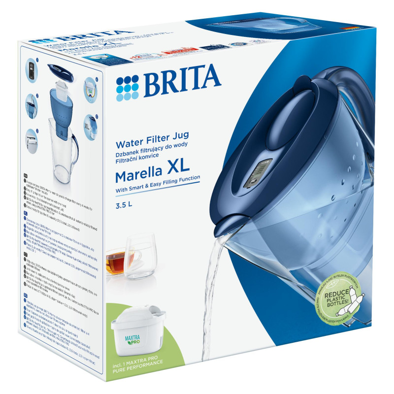 Фільтр-глечик Brita Marella XL MXpro синій - Filter.ua