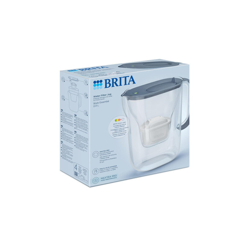 Фільтр-глечик Brita Style Essential Mxpro сіро-блакитний - Filter.ua