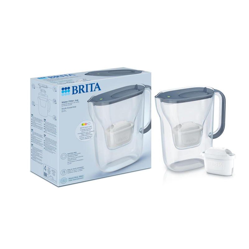 Фільтр-глечик Brita Style Essential Mxpro сіро-блакитний - Filter.ua