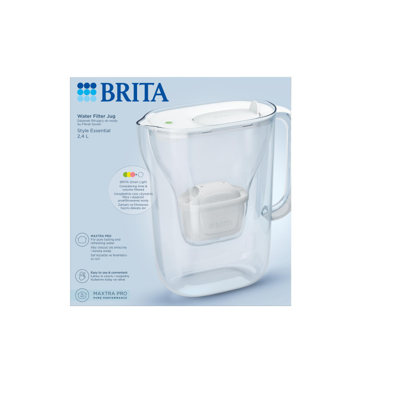 Фільтр-глечик Brita Style Essential Mxpro білий - Filter.ua