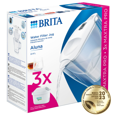 Фільтр-глечик Brita Aluna MXpro білий + 3 картриджа - Filter.ua