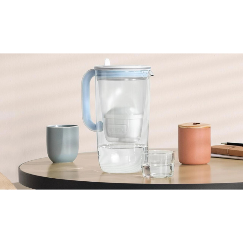 Фільтр-глечик Brita скляний LED MXpro синій  - Filter.ua
