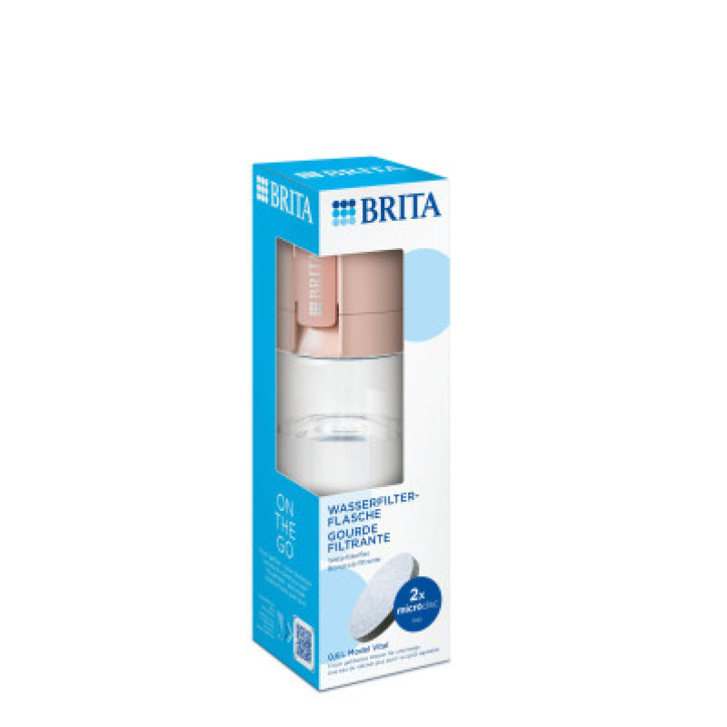 Фильтр-бутылка для воды Brita 600 мл, абрикосовая - Filter.ua