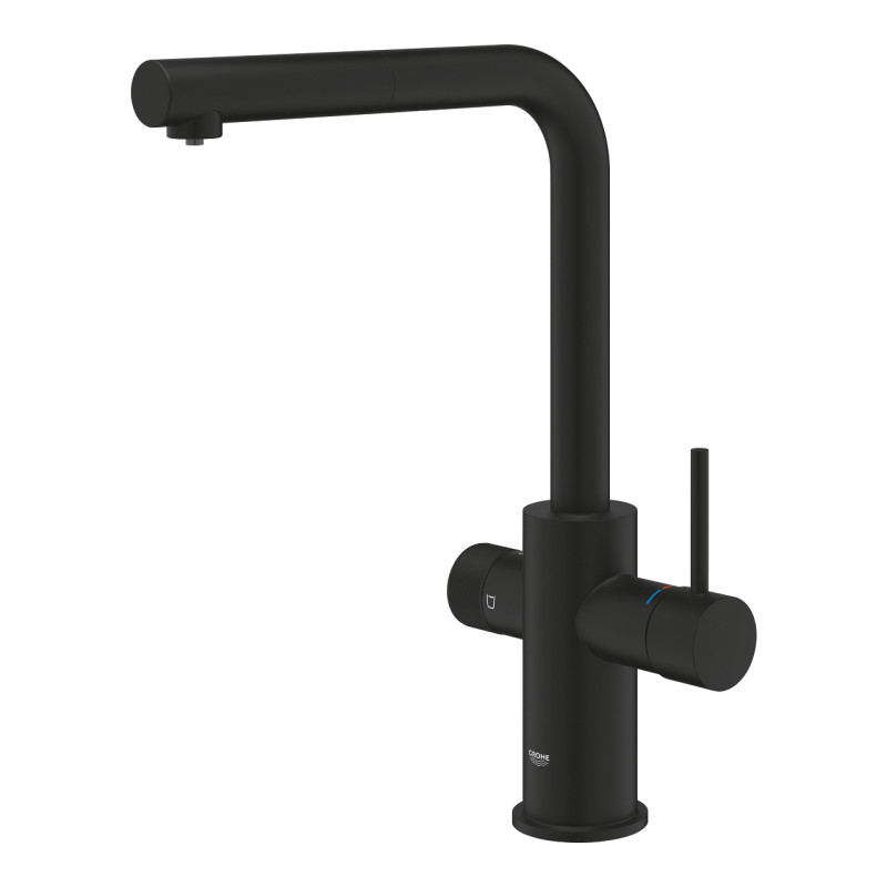 Трехпозиционный смеситель Grohe Blue Pure Minta, фантомный чёрный (30590KF0) - Filter.ua