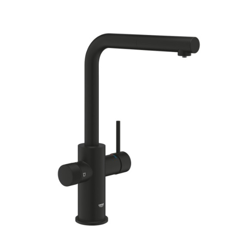 Трехпозиционный смеситель Grohe Blue Pure Minta, фантомный чёрный (30590KF0) - Filter.ua