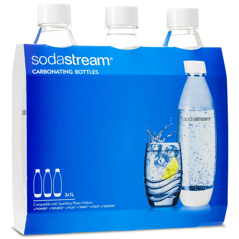 Набор из трех бутылок FUSE 3x1L Белых Sodastream - Filter.ua