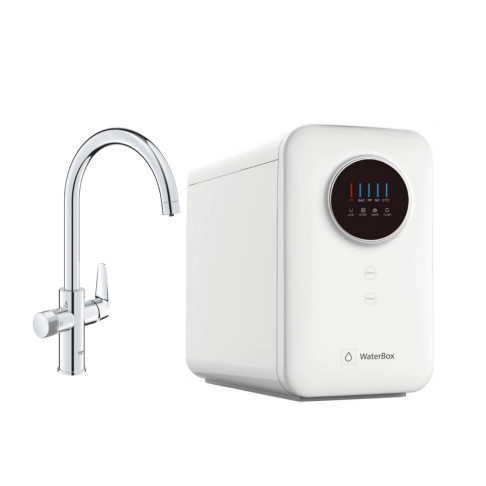 Фільтр зворотного осмосу WaterBox RO-400 зі змішувачем Grohe Blue Pure StartCurve, хром - Filter.ua