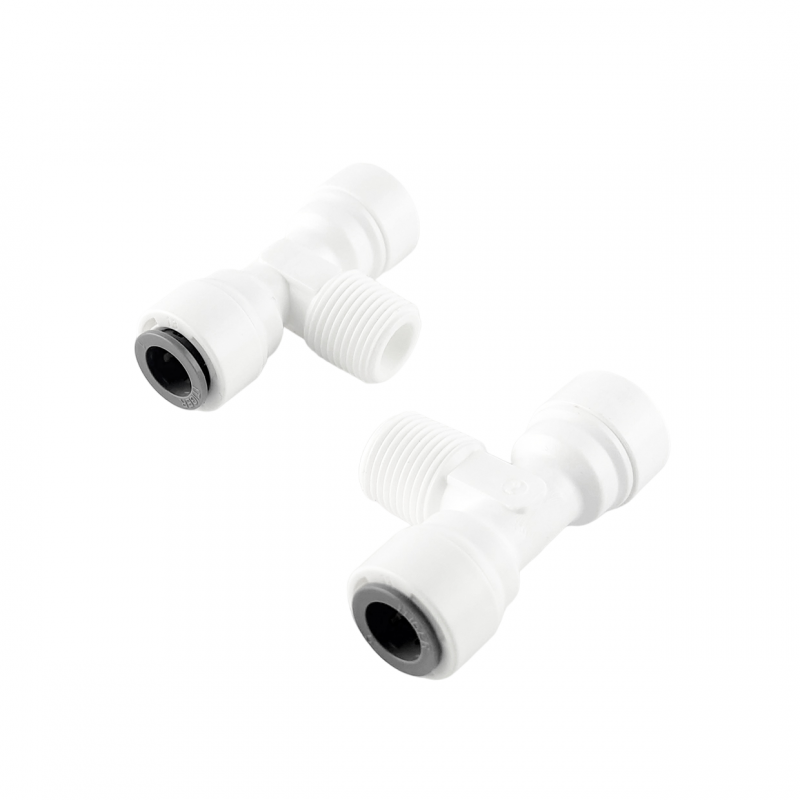 Трійник 3/8"-3/8"-3/8"(трубка-трубка-різьба зовнішня) - Filter.ua