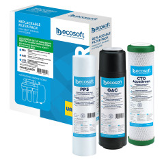 Комплект картриджей 1-2-3 Ecosoft улучшенный для обратного осмоса с функцией экономии воды - Filter.ua
