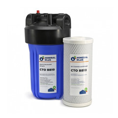 Фільтр Mineral plus Big Blue 10 з картриджем з брикетованого вугілля - Filter.ua