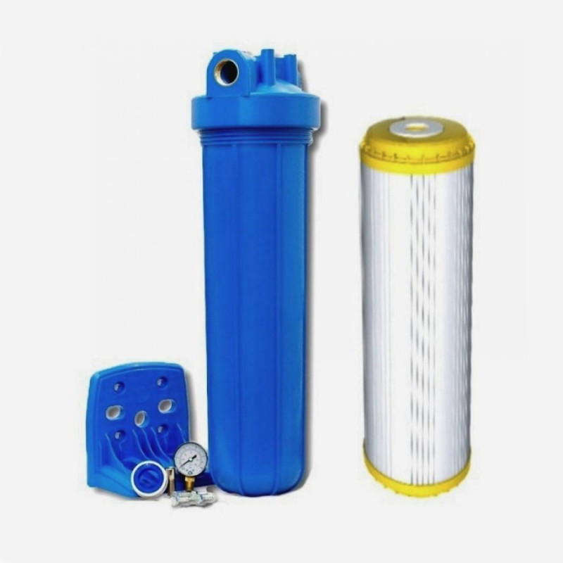 Фильтр Aquafilter Big Blue 20 с умягчающим картриджем и манометром - Filter.ua