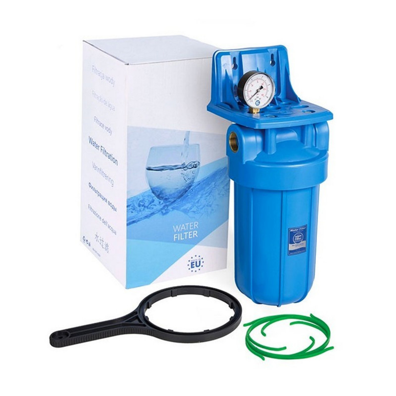 Фильтр Aquafilter Big Blue 10 с механическим картриджем и манометром - Filter.ua