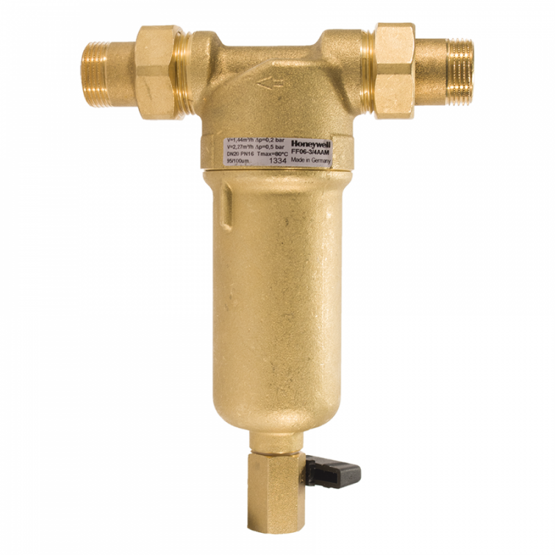 Фільтр механічного очищення HoneyWell (Resideo Braukmann) FF06-AAМ 3/4 для гарячої води - Filter.ua