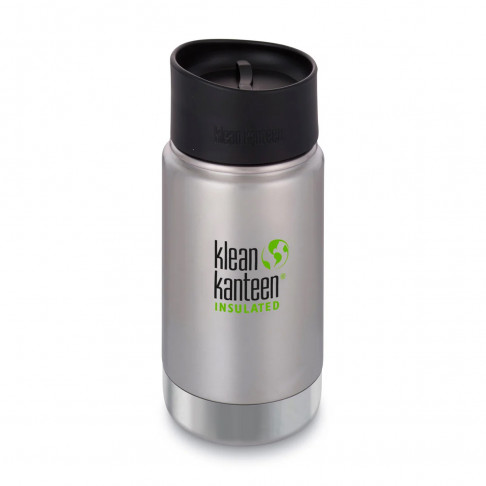 Термофляга Klean Kanteen Wide Vacuum Insulated Cafe Cap Brushed Stainless 355 ml - Filter.ua