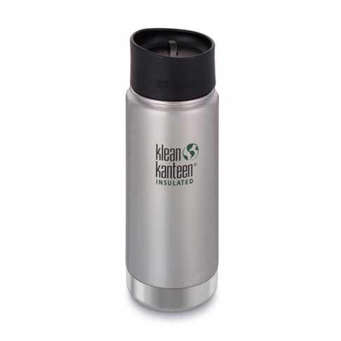 Термофляга Klean Kanteen Wide Vacuum Insulated Cafe Cap Brushed Stainless 473 ml - Filter.ua