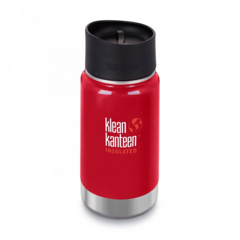 Термофляга Klean Kanteen Wide Vacuum Insulated Cafe Cap Mineral Red 355 ml - Filter.ua