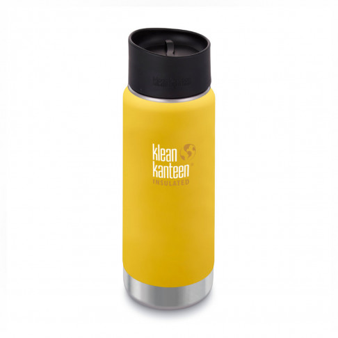 Термофляга Klean Kanteen Wide Vacuum Insulated Cafe Cap Lemon Curry (matt) 473 ml - Filter.ua
