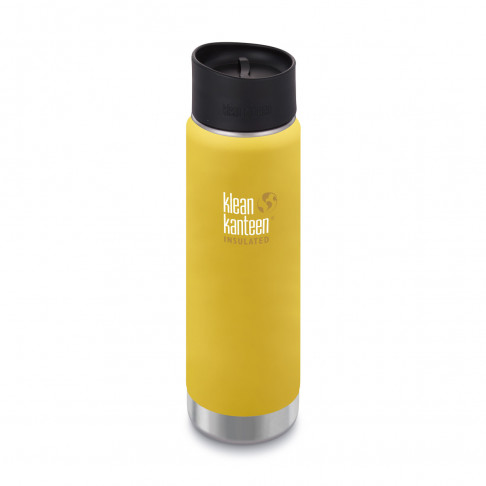 Термофляга Klean Kanteen Wide Vacuum Insulated Cafe Cap Lemon Curry (matt) 592 ml - Filter.ua